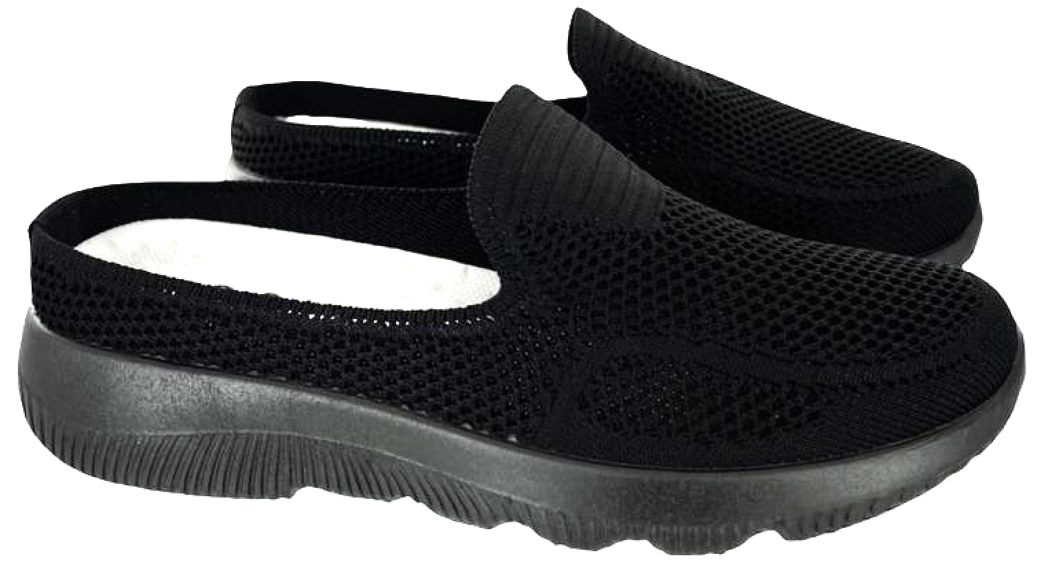 All black 2025 slip on pumps